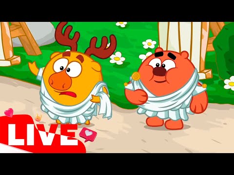 Видео: 🔴LIVE Смешарики 2D. Лосяш и Копатыч. Лучшие серии