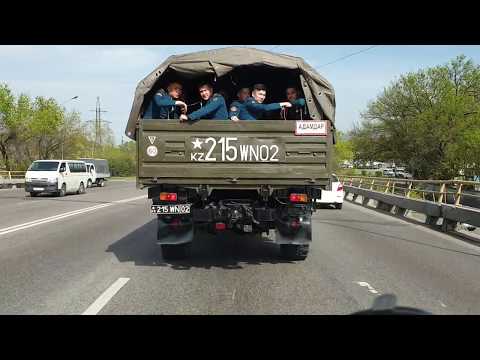 Видео: Солдаты едут домой Алматы Рыскулова