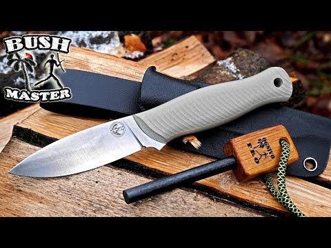 Видео: Нож Колибри с новым монтажом рукояти. Семь ножей. Прямой спуск против линзы