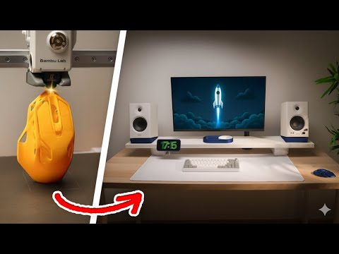 Видео: Я напечатал в 3D-формате 70% всего, что есть на моем рабочем столе (и это потрясающе).