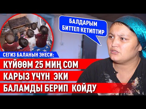 Видео: “Экинчи жолдошума экинчи аял болуп тийдим” дейт сегиз баланын энеси