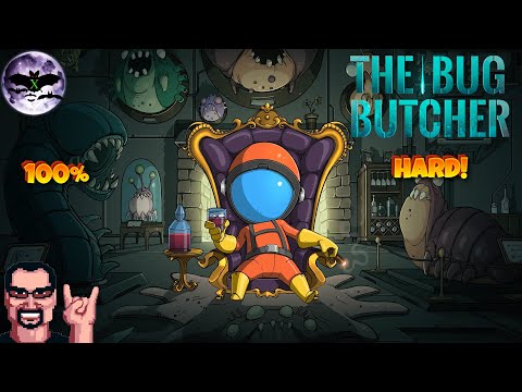 Видео: The Bug Butcher прохождение [ Hard ] | Игра ( PC steam, Switch ) Стрим RUS