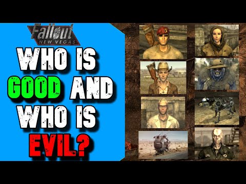 Видео: Таблица мировоззрений Fallout: New Vegas — определение принадлежности каждого компаньона к добру ...