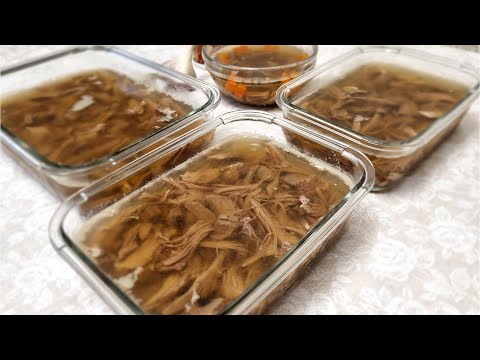 Видео: Секрет прозрачного холодца /Jellied meat with meat