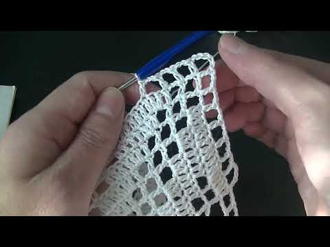 Видео: Мотив для прямоугольной скатерти. Часть 2.