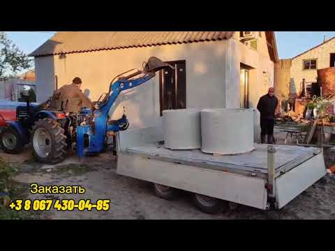 Видео: Навесной экскаватор ЕТ-1 Minidiger. экскаваторная установка на мини трактор