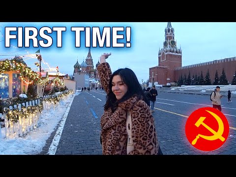 Видео: Русская девушка впервые в Москве! 🇷🇺