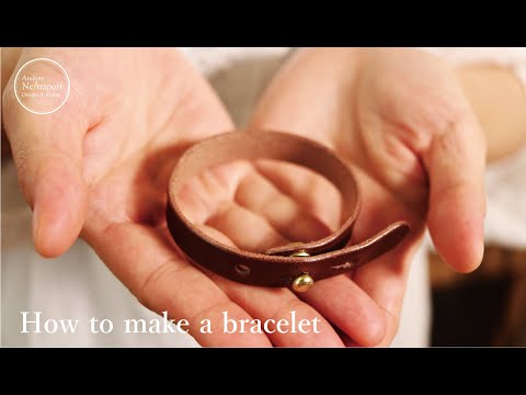 Видео: [Кожаные мелкие изделия из кожи] Дыхание красного цвета, которое можно легко сделать.