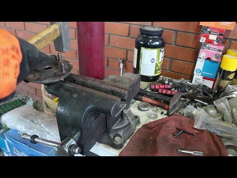 Видео: Замена шпилек и подшипника передней ступицы на Daewoo Matiz Дэу Матиз 0,8 2011 года  1часть