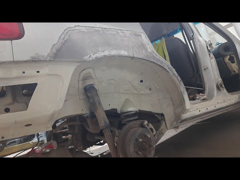 Видео: Hyundai Santa Fe замена стаканов, порогов, арок, пола