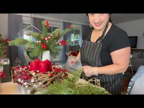 Видео: Мастерим Рождественский Венок для стола/ Готовимся к первому Адвент/ в гостях у  ЭЛИНЫ❤️