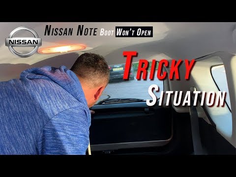 Видео: Багажник Nissan Note не открывается