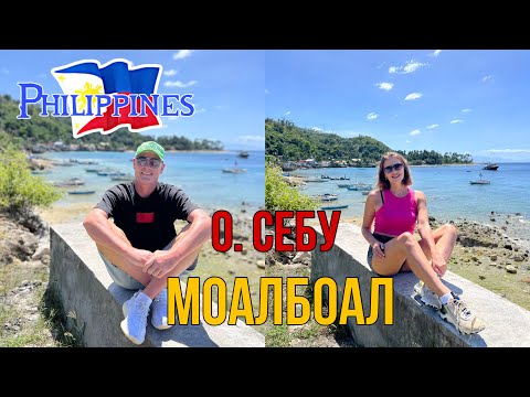 Видео: Поплавали с сардинами на Филиппины о. Себу. Мы перебрались в деревню Моалбоал