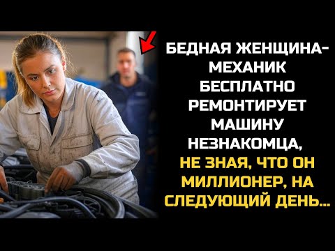 Видео: БЕДНАЯ ЖЕНЩИНА-МЕХАНИК БЕСПЛАТНО РЕМОНТИРУЕТ МАШИНУ НЕЗНАКОМЦА, НЕ ЗНАЯ, ЧТО ОН МИЛЛИОНЕР...