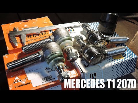 Видео: MERCEDES T1 207-410D| Рулевые тяги и наконечники | Замена, выбор производителя и сборка/разборка !