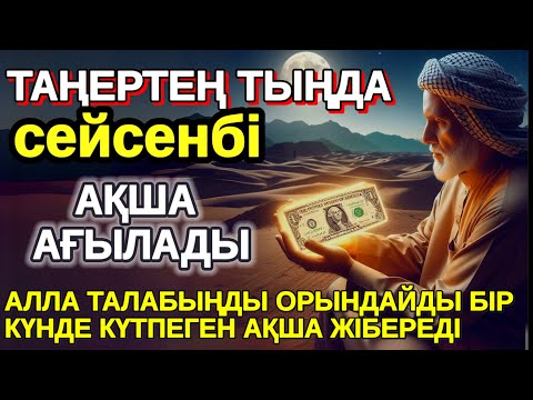 Видео: Тыңда Өте күшті дұға сейсенбі, Алла бір күнде ойламаған ақша: байлық жібереді, Қарыздан Құтылып