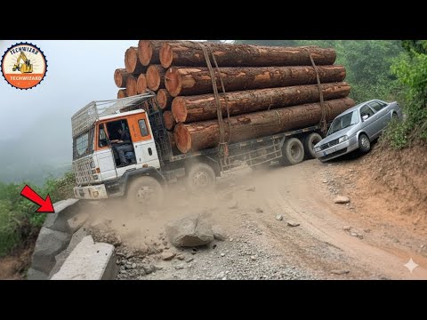 Видео: Сложное вождение на невероятно опасных поворотах и ​​неприемлемые аварии №2