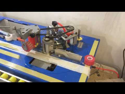 Видео: Осторожно!!!Кромокооблицовочный станок DM-110