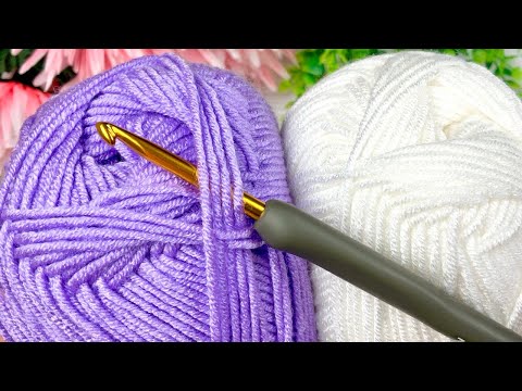 Видео: Ух ты! Такой красивый и простой узор крючком для пледа: Симпатичная вязка крючком для начинающих