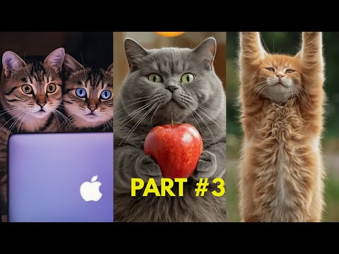 Видео: 🤣 Самые смешные клипы с кошками 2025 года 😹 | Попробуй не засмеяться 😜 | Лучшая подборка с кошкам...