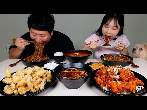 Видео: Чаджанмён в день переезда! - Шоу еды Mukbang