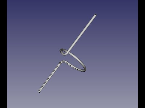 Видео: FreeCad Фрагмент антенны