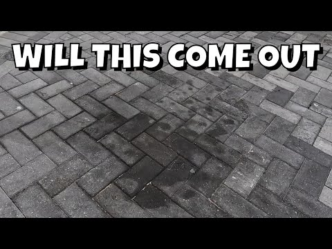 Видео: Удаляем масляные пятна, как настоящий мужчина... Только для укладки тротуарной плитки!