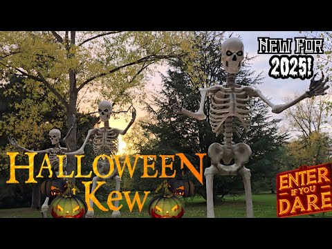 Видео: ЛУЧШЕЕ жуткое событие Лондона: Хэллоуин в Кью! Лесной световой маршрут от заката до темноты!