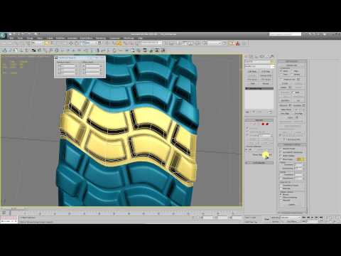 Видео: Урок 11. 3dsmax. Моделим шину с суровым протектором.