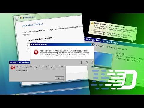 Видео: Неполное обновление до Windows Vista