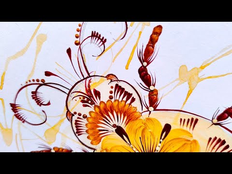 Видео: Малюємо жучка Петриківським розписом - Світлячок Частина 1. Inctober2025 - Day23