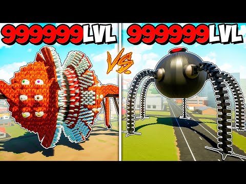 Видео: ЭВОЛЮЦИЯ ОМНИДРОИДА ПРОТИВ ЦАРЬ ПОЖИРАТЕЛЯ В БРИК РИГС! БИТВА ЭВОЛЮЦИЙ OMNIDROID ВОЙНА В BRICK RIGS