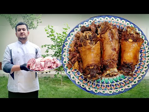 Видео: Замечательное блюдо из бараньей шеи | Wonderful dish of lamb neck | Qo'y bo'ynidan ajoyib taom