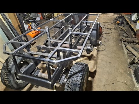 Видео: Как сделать раму гусеничного минитрактора ч.3. Самодельный гусеничный минитрактор. 6 серия