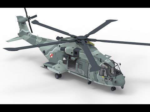 Видео: Сборка бумажной модели вертолёта EH-101 Merlin