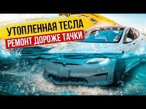 Видео: Утопленная Тесла: Ремонт дороже тачки Клиент в шоке как и я!