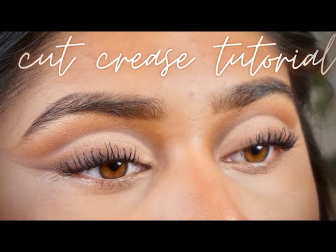 Видео: Простой урок по нанесению коричневых теней для век Cut Crease!