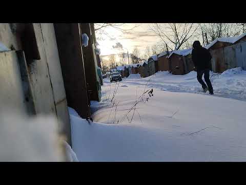 Видео: Работа полного привода на Джолион в глубоком снегу