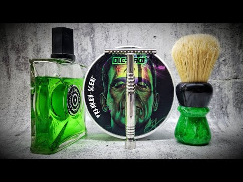 Видео: Бритье! Yaqi "Romulus" - Yaqi "Green Viper" - Yaqi "Franken-Scent" - Denim "Musk"