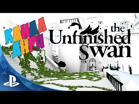 Видео: The Unfinished Swan - Первый Взгляд [PS4]