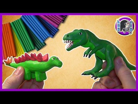 Видео: ДИНОЗАВРЫ - ЛЕПИМ ИЗ ПЛАСТИЛИНА  | DINOSAUR from Clay