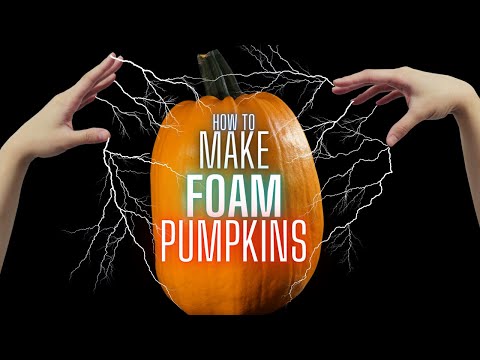 Видео: Как сделать тыкву из пенопласта, которую можно вырезать
