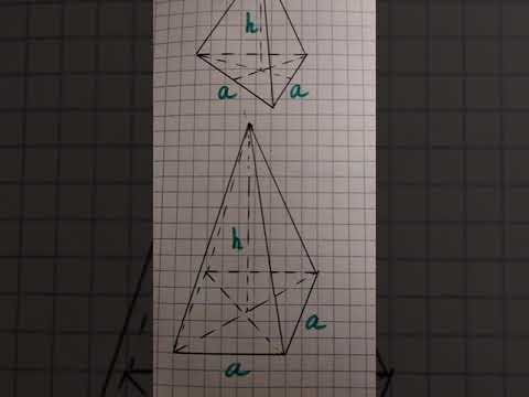 Видео: Объем пирамиды.