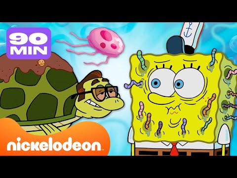 Видео: Губка Боб | Все животные в Бикини Боттом! | 80-минутная подборка | Nickelodeon Cyrillic