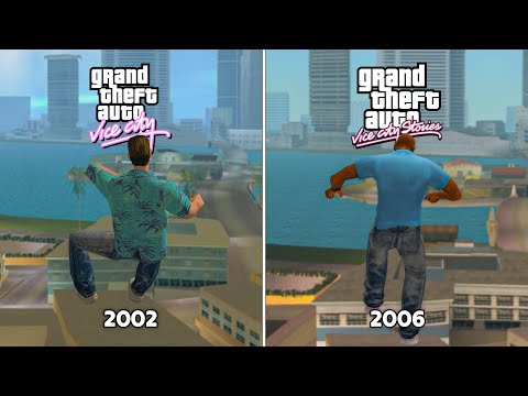 Видео: GTA Vice City vs GTA Vice City Stories - Сравнение графики и деталей