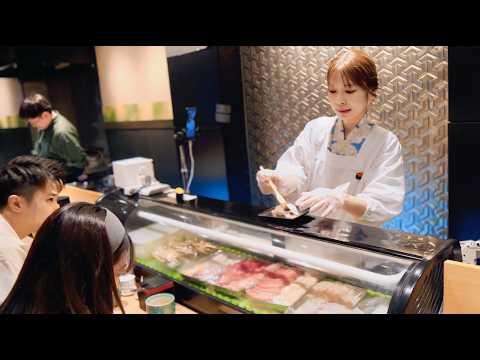 Видео: Суши-ланч от прекрасной хозяйки за 22 доллара! Любимец офисных работников!