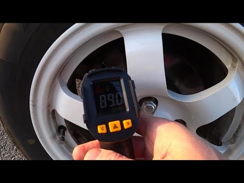 Видео: Нагрев тормозов до 390 градусов