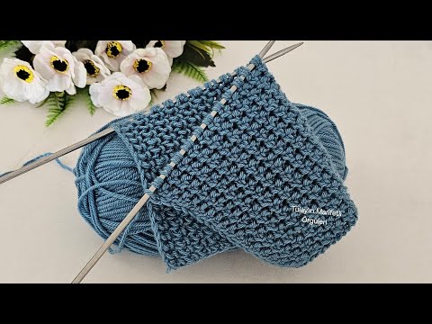 Видео: Легкая схема вязания теплых шарфов, беретов, кардиганов и шалей спицами.