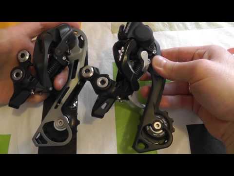 Видео: Задние переключатели Shimano deore и shimano deore xt