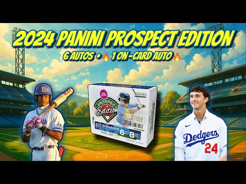 Видео: Panini Prospect Edition 2024 года • 6 авто + 🔥выбор в первом раунде драфта на карте /49🔥